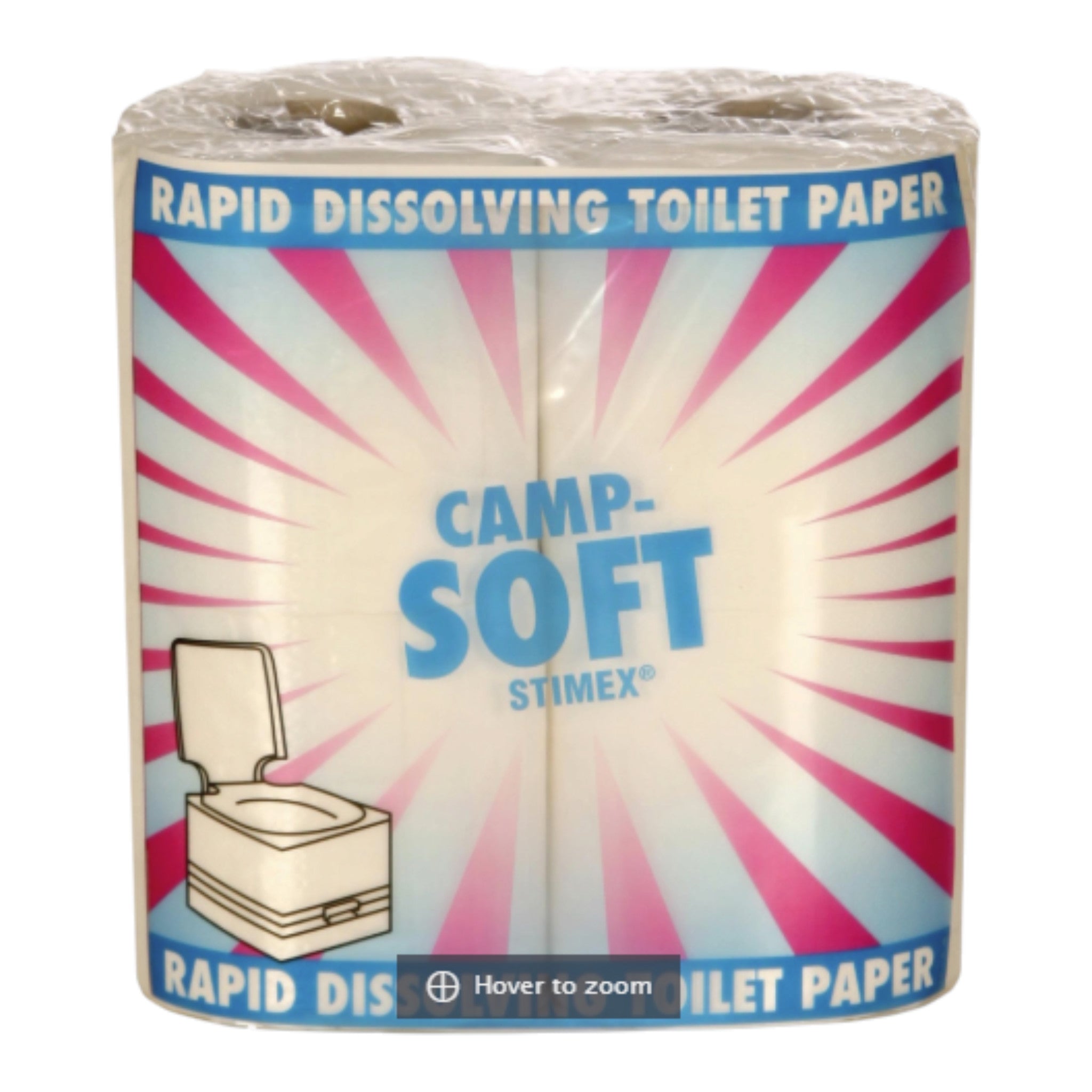 Supex Stimex Camp Soft Toilet Tissue - 4 x 250ply rolls