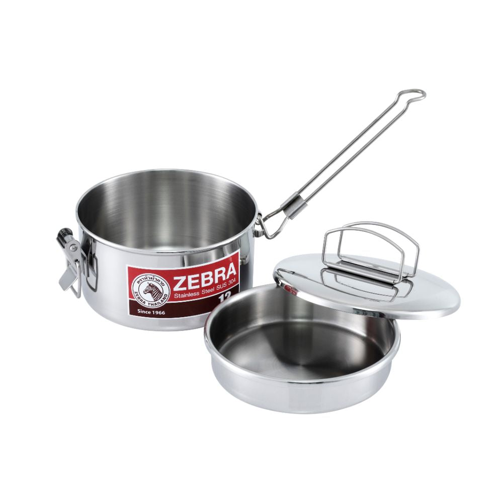 Zebra 12cm Stainless Steel Lunch Box