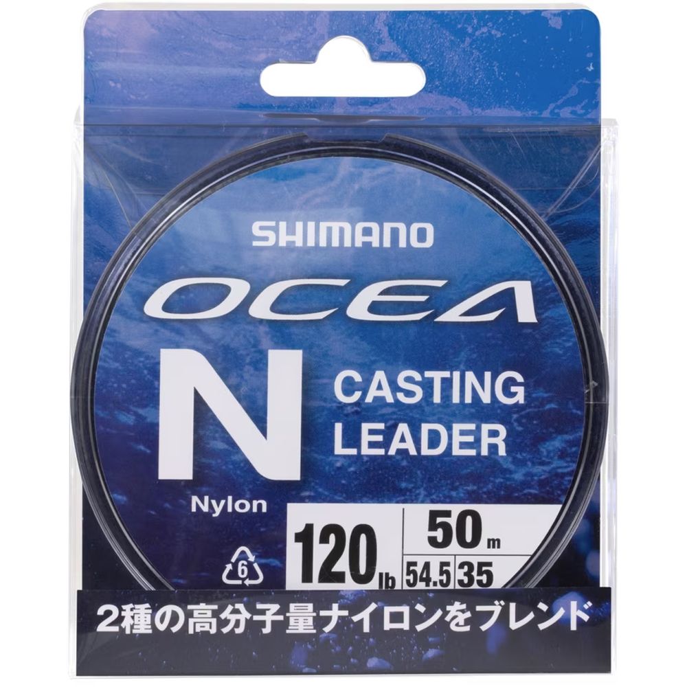 Shimano OCEA NYLON PREMIUM CASTING LEADER 50m CLEAR Fishing Line